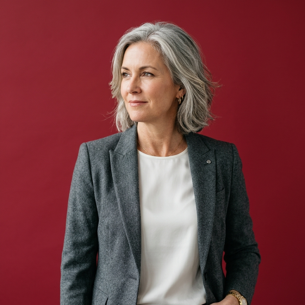 Confident professional planning retirement